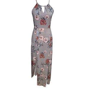 Floral print maxi dress